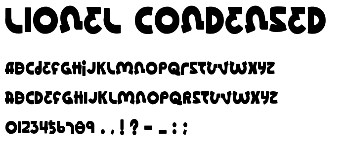 Lionel Condensed font
